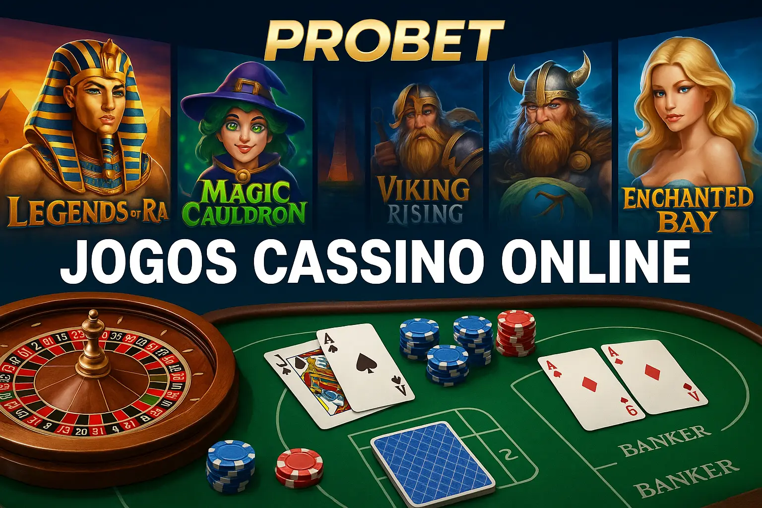 Jogos de cassino online inovadores e emocionantes na PROBET
